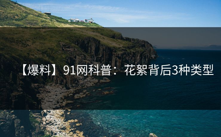 【爆料】91网科普：花絮背后3种类型